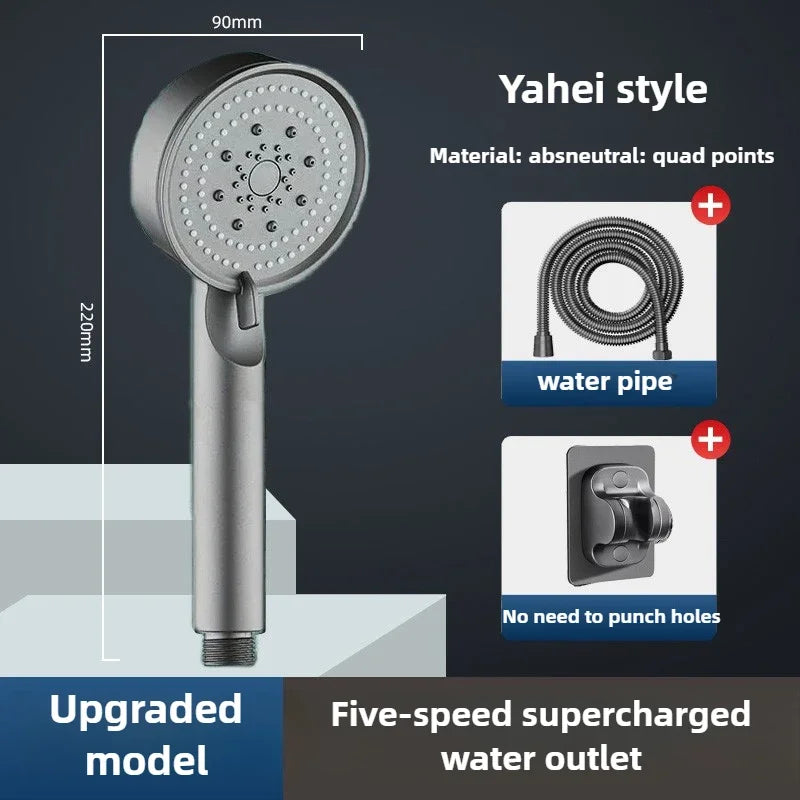 High Pressure Shower Head 3 Modes Adjustable Filter Shower Head Set New Bathroom Shower Head Accessories Sprayer