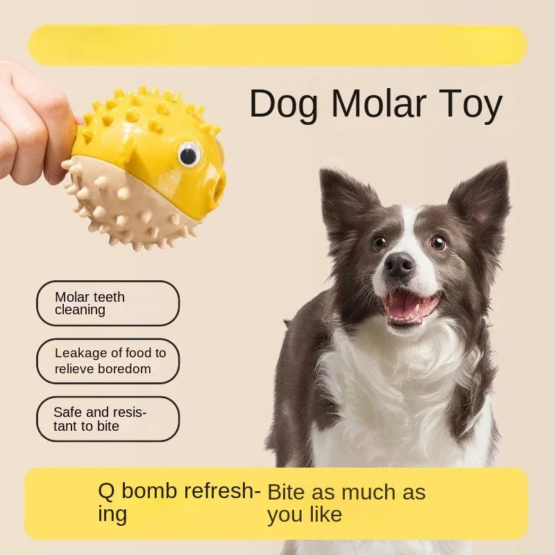Dog Puzzle Toy Treat Dispenser Ball - Chew Resistant Design for Corgi Teddy Golden Retriever Boredom Relief