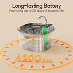 3L Stainless Steel Wireless Recharging Sensor Cat Water Fountain Auto Drinking Fountain For Cats Dog Drinker Pet Dispenser Bowl