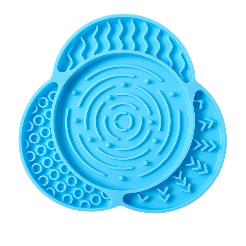 Silicone Slow Feeder Mat for Dogs Cats Dog Feeding Dishes with Suction Cups Anti-choking Slow Feeding Pad Pet Supplies