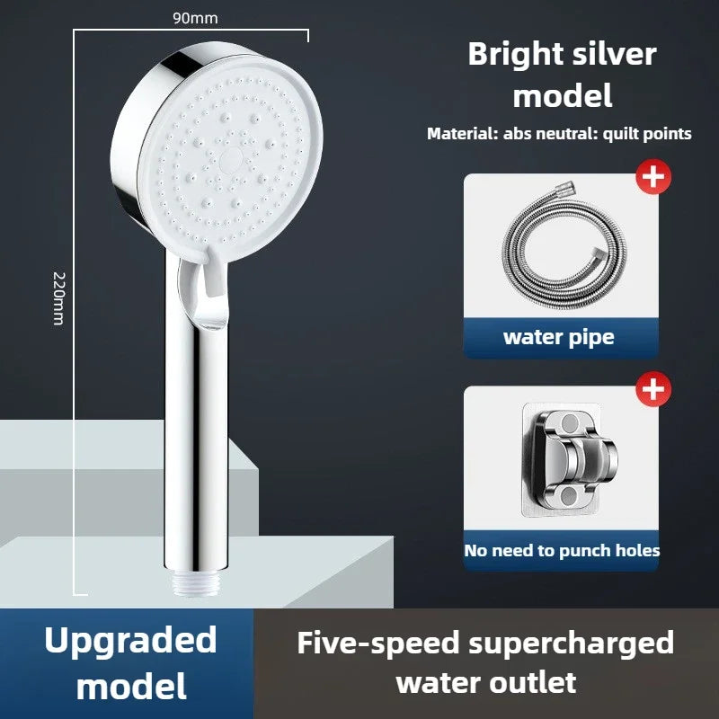 High Pressure Shower Head 3 Modes Adjustable Filter Shower Head Set New Bathroom Shower Head Accessories Sprayer