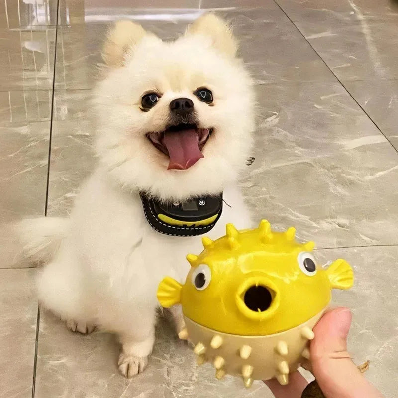 Dog Puzzle Toy Treat Dispenser Ball - Chew Resistant Design for Corgi Teddy Golden Retriever Boredom Relief