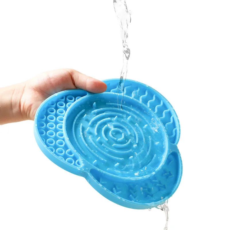 Silicone Slow Feeder Mat for Dogs Cats Dog Feeding Dishes with Suction Cups Anti-choking Slow Feeding Pad Pet Supplies