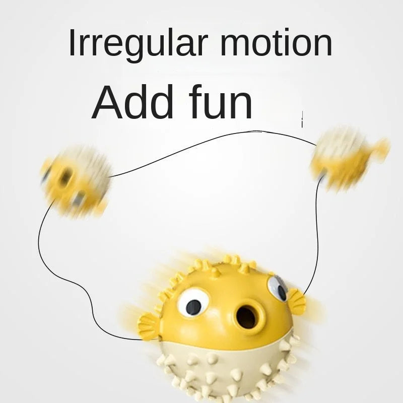 Dog Puzzle Toy Treat Dispenser Ball - Chew Resistant Design for Corgi Teddy Golden Retriever Boredom Relief