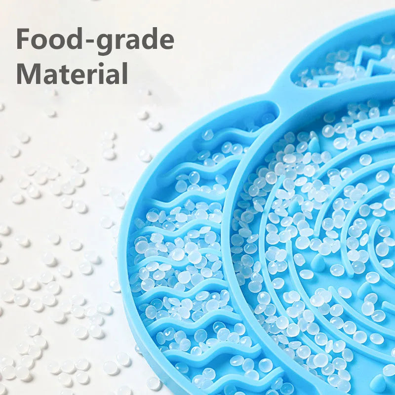 Silicone Slow Feeder Mat for Dogs Cats Dog Feeding Dishes with Suction Cups Anti-choking Slow Feeding Pad Pet Supplies