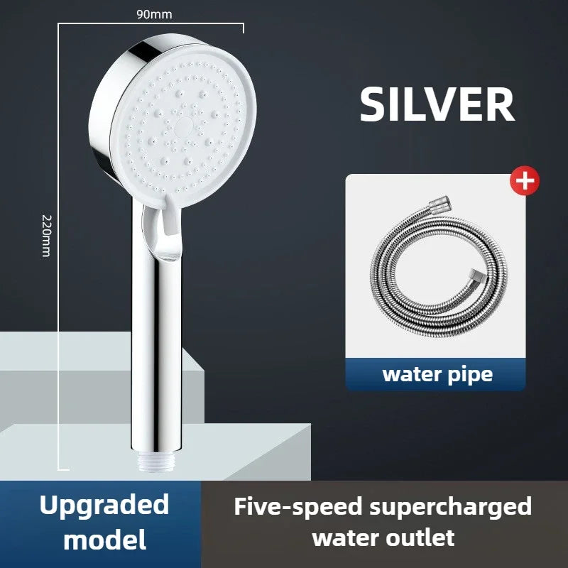 High Pressure Shower Head 3 Modes Adjustable Filter Shower Head Set New Bathroom Shower Head Accessories Sprayer