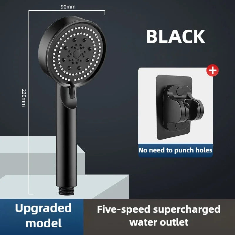 High Pressure Shower Head 3 Modes Adjustable Filter Shower Head Set New Bathroom Shower Head Accessories Sprayer