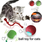 New Cat Interactive Ball Toy,Automatic Rolling Cat Ball Rechargeable,Smart Kitten Interactive Toy,Intelligent Balls Toy for Cat