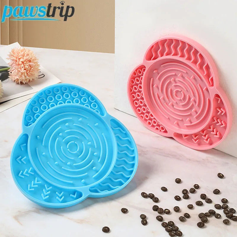 Silicone Slow Feeder Mat for Dogs Cats Dog Feeding Dishes with Suction Cups Anti-choking Slow Feeding Pad Pet Supplies
